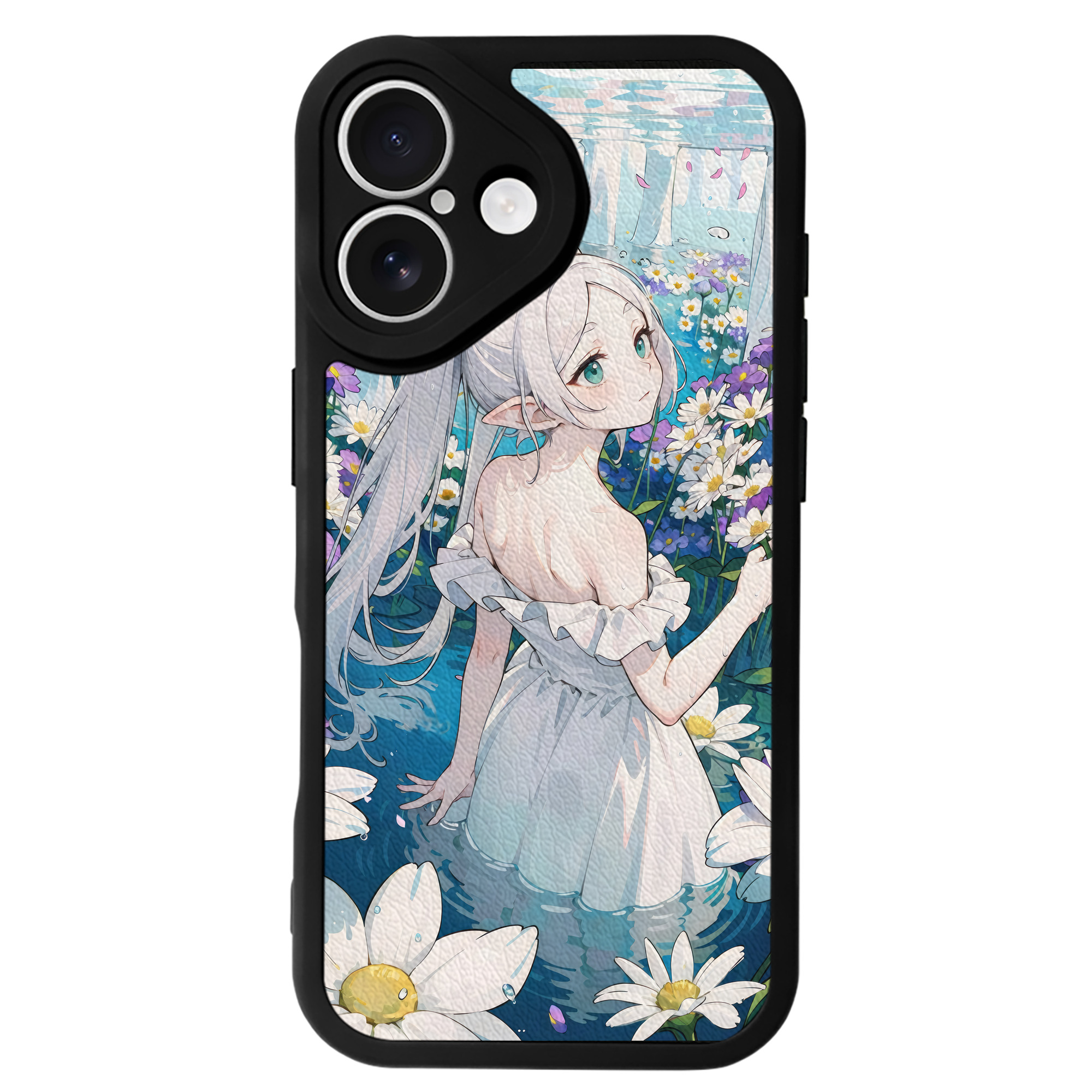 （画像用） 葬送のフリーレン Frieren 【iPhone 16シリーズ対応】シリコンスマホケース（レザー調） 材質：シリコン